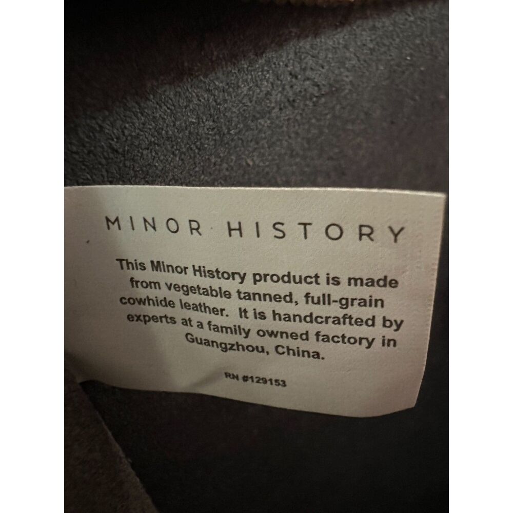NWT Minor History The Line Shoulder Bag Black Leather Small Timeless Purse - Picture 4 of 11